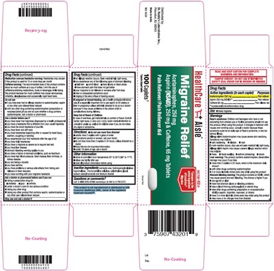 Migraine Relief (100 Caplets Carton)